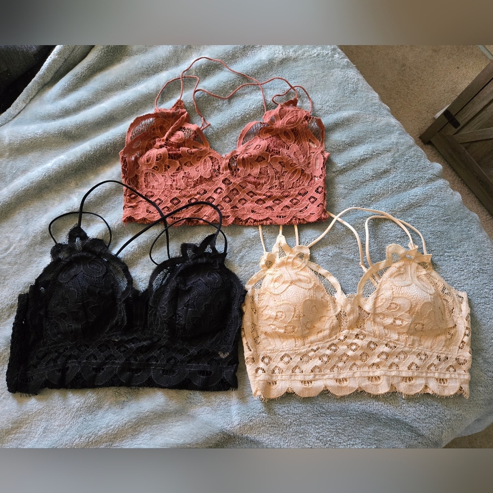 Free People & other brand Bralettes